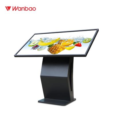 65'' অনুভূমিক ইলেক্ট্রনিক সাইনেজ এইচডি ওয়াই-ফাই নেটওয়ার্ক টাচ এলসিডি স্ক্রিন কোয়েরি মেশিন