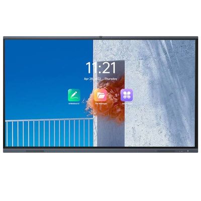 H10S 75'' স্মার্ট ইন্টারেক্টিভ ফ্ল্যাট প্যানেল স্কুল 4K টাচ স্ক্রিন মনিটর