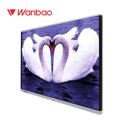 ওয়াল মাউন্ট করা টাচ স্ক্রিন হোয়াইটবোর্ড 65 '' 4K ডিজিটাল ডিসপ্লে যথার্থ রচনা
