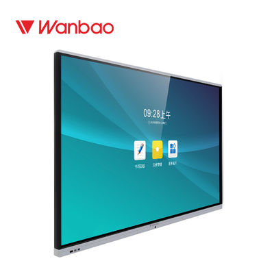ওয়াল মাউন্ট করা টাচ স্ক্রিন হোয়াইটবোর্ড 65 '' 4K ডিজিটাল ডিসপ্লে যথার্থ রচনা