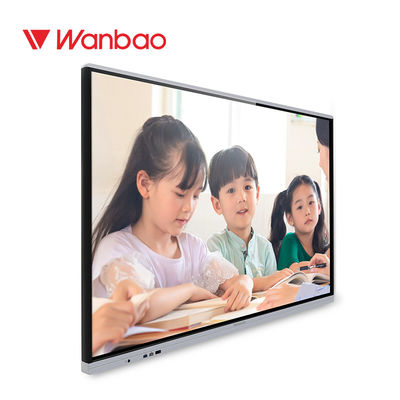 অল ইন ওয়ান LCD ইন্টারেক্টিভ হোয়াইটবোর্ড 86 ইঞ্চি টিচিং ইউজ 4K ডিসপ্লে টাচ
