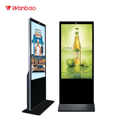 43 &quot;50&quot; 55 &quot;65&quot; বাণিজ্যিক তল স্ট্যান্ডিং টাচ স্ক্রিন কিওস্ক শপিং মলের জন্য
